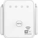 WiFi Extender WiFi Repeater 300Mbps WiFi Amplifier 2.4GHz WiFi Signal Enhancer with Repeater/AP Mode Ethernet Port White