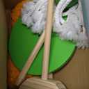 WHOHOLL Wooden Kids Cleaning Set Toddler Broom Set for Housekeeping 8 Pcs Broom and Mop Set for Toddlers 3-6, Cleaning Toys with Dustpan Sponge, Christmas Birthday Gifts for Boys Girls (Green)