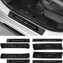 Door Sill Guards Compatible with Toyota Sienna 2021-2025 2026 Accessories ABS Material Door Entry Guard Plate Decoration Front and Rear Door Pedal Kick Protection 8PCS