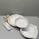 SENSARTE Nonstick Frying Pan Skillets, White Ceramic Coating Omelette Pans, Healthy Cookware Chef's Pan, Free of PTFE & PFAS (9.5+11+12.5 Inch)