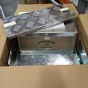 Grandpas Feeders Automatic Chicken Feeder - Heavy-Duty Galvanized Steel with Weatherproof Lid - No-Waste Poultry Feeder, Rat Proof, Spill Proof, Standard Size 6 Chickens 10 Days (20lb Feed) (Silver)