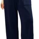 Angerella Womens Baggy Wide Leg Pants High Waisted Casual Lounge Pant Loose Comfy Stretchy Trousers with Pockets (XL)