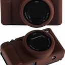 ZV-1F Camera Case, Soft Silicone Protective Case for Sony ZV1F/ZV-1M2/ZV-1 Mark II (NOT for ZV1) Vlog Camera, Lightweight ZV1F Cover (coffee)