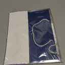 Plauthus Blue Gift Bag with Ribbon, 13" Large Gift Bag with Handle, Greeting Card & 2 Tissue PaperSilver Foil Frame Birthdays, Graduation, Father's Day, Retirements, Anniversaries, Any Occasion
