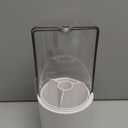 Toothbrush Holder with Cover 360 Rotating 4 Compartments Bathroom Toothpaste Electric Toothbrush Organizer, White