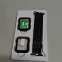 Braided Bands and Case for Apple Watch Bands for Women 40mm 44mm 46mm 42mm 45mm 41mm 38mm Men,Magnetic Nylon Sport Stretchy Solo Loop Elastic Strap with Cover for iWatch Series 11 10 9 8 7 6 5 4 3 SE (01-Black+Black)