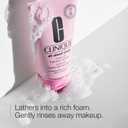 2 x Clinique All About Clean Rinse-Off Foaming Face Wash | Face Cleanser With Hyaluronic Acid + Glycerin For Oily Skin Types | Dissolves Makeup + Sunscreen