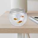 VICASKY Fish Bowl Goldfish Tank Round Bowls Large Small - Transparent Aquarium Terrarium Hydroponic Planter for Centerpieces Decor Desktop Fishbowl Unbreakable Transparent Pet Round Fish Tank Decor
