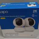 Tapo 2K Pan/Tilt Security Camera for Baby Monitor, Dog Camera w/Motion Detection, 2-Way Audio Siren, Night Vision, Cloud&SD Card Storage, Works w/Alexa & Google Assistant, 2-Pack (Tapo C210P2)
