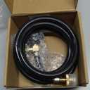 6ft Propane Hose Adapter 1lb to 20lb with Gauge, Propane Tank Adapters 1 lb to 20 lb Converter,5-40lb Propane Tank Hose Adapter for Weber Q Grill/Coleman Stove/Blackstone Griddle/Buddy Heater