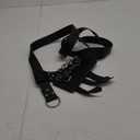 Medieval Knight Leather Sword Dagger Frog Leather Sword Belt Sword Holder Belt Renaissance Belt for Pirate Warrior Cosplay (Black)