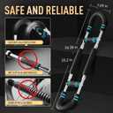 Twister Arm Trainer, Adjustable Chest Workout Equipment for Men & Women, Home Gym Strength Trainer, Muscle Builder & Strength Training for Arms, Chest (Red, 70-110lb)