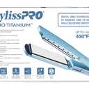 BabylissPRO Nano Titanium Ionic Hair Straightener, Professional Flat Iron for All Hair Types