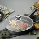Tempered Glass Lid with Heat Resistant Handle,9.5"/24cm, Clear