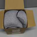 WANDER PLUS® Travel Neck Pillow, Pure Memory Foam Neck Pillow for Airplanes, Comfortable Breathable Cover, 360 Degree Support Ergonomic Design Best for Sleeping Plane Train Travel Essentials Max Grey