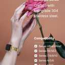 Fullmosa Metal Bands Compatible with Apple Watch 42mm 41mm 40mm 38mm for iWatch Series 11 10 9 8 7 6 5 4 3 2 1, SE3/2/1 for Women,Gold