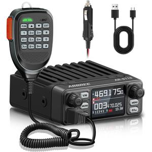 GMRS Mobile Radio,25W Long Range GMRS Repeater Capable Base Two Way Radio NOAA Emergency 200 Channels with Programming Cable,Cigar DC Adatper,VOX,Dual PTT,for Car,Truck,Off Road Overlanding Gear