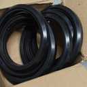 Wheelchair Rear Wheel Replacement Tire, 24 "X 1" Universal Flat-Free Polyurethane Tire,Equipped with installation tools, Wheelchair accessories for all brands(1 Pair) (Black)