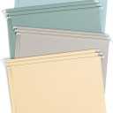 Smead Poly Plastic Hanging File Folders for Documents with Tabs, Letter Size, 0.5 Inch Expansion, File Cabinet Organizer for Filing Cabinets, Assorted Twilight Colors, 12 Pack, Office Supplies (10522)