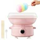 Cotton Candy Machine for Kids & Family, Mini Cotton Candy Maker with 10 Sticks & Sugar Scoop, Home Birthday Family Party Christmas Gift
