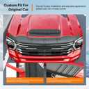 powoq Hood Protector Compatible with 2020-2026 Chevy Silverado 2500HD 3500HD Deflector Upgraded TPE Shield Hood Deflector Replacement for 2020-2026 Chevy Silverado Accessories