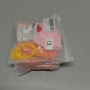 3 x 2025 New 17cm Doll Clothes Outfit, Cute 4-Pieces Orange Crochet Dres, Keychain Accessories for 6.7 Inch Cute Pink Hat &Yellow Shoulder Bag,Tiny Shoes Handmade Clothes Accessories