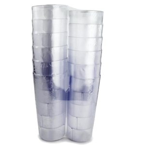 Tumbler Beverage Cup, Stackable Cups, Break-Resistant Commercial SAN Plastic, (16 oz, Clear-2) 36ct