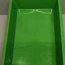 Hoteam 10 Pcs Flat Storage Organizer Tray Bin Letter Size Paper Tray for Classroom Plastic Stackable File Organizer for School Office Teacher Book Organization Green, 13.78 x 9.84 x 3.15 Inch