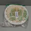 HJJWNDDNG 9 Pack Boho Wall Basket Decor Set, Hanging Woven Seagrass Rattan Wicker Boho Wall Decor, Round Farmhouse Wall Hanging Baskets Rustic Flat Wall Art for Living Room Bedroom Kitchen (Style 3)