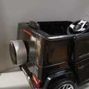 ELEMARA Licensed Mercedes-Benz AMG G63 Ride on Toys,12V Ride on Car with Remote Control,Rechargeable Battery,Flickering Lights/LED Lights, Bluetooth,Music, Soft Start, Low Battery Prompt,Dark Black, Extra Large