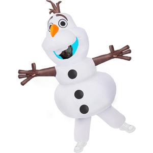 Longteng Olaf Costume Adult Inflatable Costume Men Fancy Dress Halloween Blow Up Suit Cosplay Party
