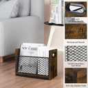 YINMIT Magazine Holder, Magazine Rack Floor, Magazine Storage Basket, File Holder Organizer, Folder Organizer for Magazines, Books, Newspapers, Tablets (Medium)