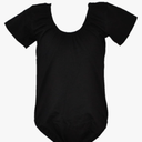 Leotard – Short Sleeve for Ballet Gymnastic Yoga & Pilates- XXL Black