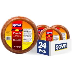 Goya Foods Panela Brown Sugar Cane, 16 Ounce (Pack of 24) Best By 01/03/2027