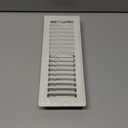 Fits 3x10 and 10x3 Duct Opening | Floor Register with Louvered Design by Handua | Heavy Duty Walkable Design with Damper | Floor Vent Grille | Easy to Adjust Air Supply Lever | Off White