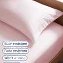 Twin Size 3 Piece Sheet Set - Comfy Breathable & Cooling Sheets - Hotel Luxury Bed Sheets for Women & Men - Deep Pockets, Easy-Fit, Soft & Wrinkle Free Sheets - Lavender Pink Oeko-Tex Bed Sheet Set