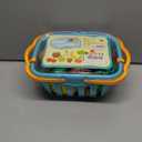 70 PCS Cutting Play Food Toy for Kids Kitchen, Pretend Fruit &Vegetables Accessories with Shopping Storage Basket, Plastic Mini Dishes and Knife, Educational Toy for Toddler Children Birthday Gift