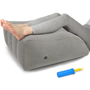 ZYODUOB Inflatable Leg Elevation Pillow, Wedge Pillow for Sleeping, Portable Wedge Pillow, Improve Circulataion and Reduce Swelling, for Sleeping, Recovery, Pregnant (Grey)