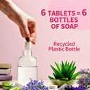 2 x Foaming Hand Soap Kit, 1 Refillable Foaming Hand Soap Dispensers+6 Tablet Refills Ocean Scent 6 x 10.14 Fl oz Bottles (60.84Fl oz Total)
