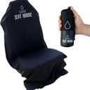 Car Seat Towel | Premium Microfiber Towel Seat Covers for Cars | Universal Fit & Machine Washable | Portable Car Seat Towel Cover After Gym, Yoga, Beach Black