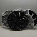 ABX Hubcaps,16 inch hubcaps Set of 4, Wheel Rim Cover ABS Material, Snap On Car Truck SUV Replacement, for Toyota Camry Nissan Mazda etc, Black