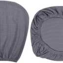 Sunnyway Stretchable Seat and Back Cover Set for Office Chairs, Elastic Fit, Removable and Easy-Care Slipcover for Desk and Bedroom Chairs (Grey)