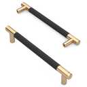 Asidrama 10 Pack 7.5 Inch(192mm) Matte Black Cabinet Pulls Knurled Cabinet Handles Cupboard Handles Kitchen Cabinet Hardware for Cupboard Drawer Pulls
