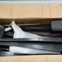 4Pcs Fence Post Anchor Metal Ground Spike 4"X4" Black Fences Stakes Posts