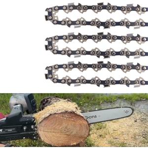 3-Pack 20 Inch Chainsaw Chain 3/8" Pitch .058" Gauge 72 Drive Links Compatible with Husqvarna X-cut C85, C83S, 455 Rancher, Oregon 73EXL072G, 73DPX072G, Jonsered and More