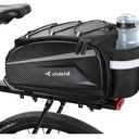 whale fall 10L Bike Rack Bag – Hard Shell Waterproof Rear Trunk Pannier, Saddle Seat Bag Carrier with Rain Cover, 4-Side Reflective Panels, Shoulder Strap & Handle, Bike Accessories, Gifts for Men