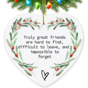 Friend Gifts for Women, Jocidea Christmas Ornaments for Friend Gift for Your Friend Thinking of You Gifts for Best Friend Friendship Gifts for Women Friends Bridesmaid Gifts - Friend Xmas Gifts