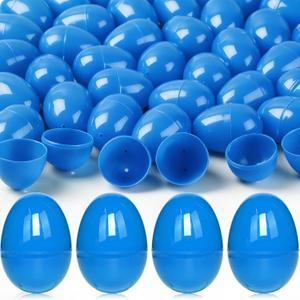 30Pcs Easter Eggs,2.36" Plastic Empty Fillable Easter Eggs for Easter Filling Easter Hunt,Easter Themed,Basket Stuffers Fillers Crafts Party Favor(Blue)