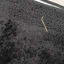 DEXDE Bathroom Rugs 24x47 Inch, Ultra Soft Absorbent Quick Dry Microfiber Bath Rugs Non Slip Machine Washable Bath Mat for Bathroom Floor, Shower, Black (2' x 3'11" (Rectangular))