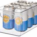 iDesign Stackable Clear Plastic Bin - Kitchen Organizers and Storage for Fridge and Pantry